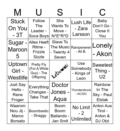 413 Bingo Card