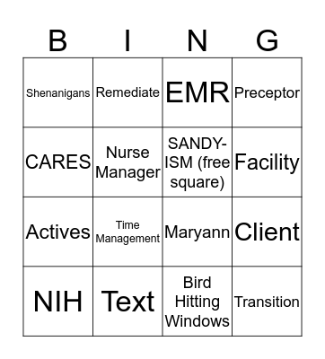 Actives Buzzword Bingo - Oct 31, 2018 Bingo Card