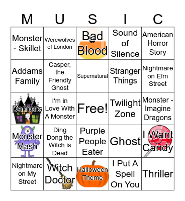 HALLOWEEN BINGO Card