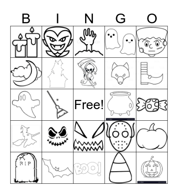 Halloween Bingo Card