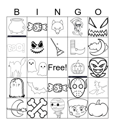 Halloween Bingo Card