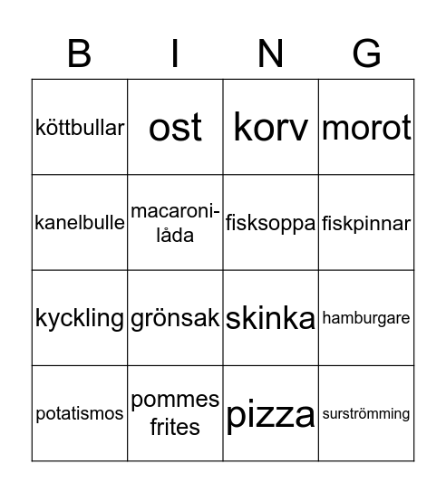 Matbingo Card