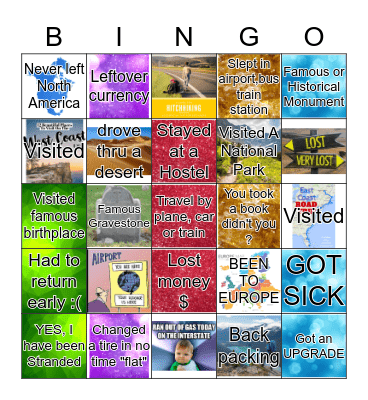 CLPL TRAVEL BINGO Card