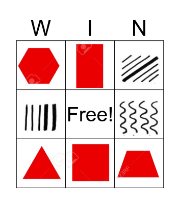 Having Fun with Shapes and Lines! Bingo Card