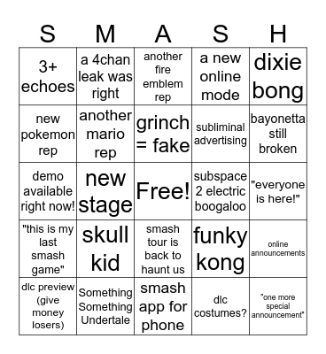 November 1st Ultimate Bingo Card