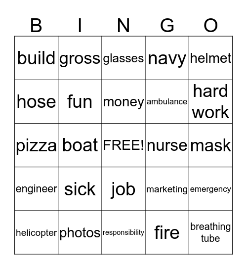 Teach In BINGO Card
