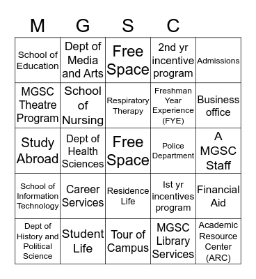 Quest Card Bingo Card