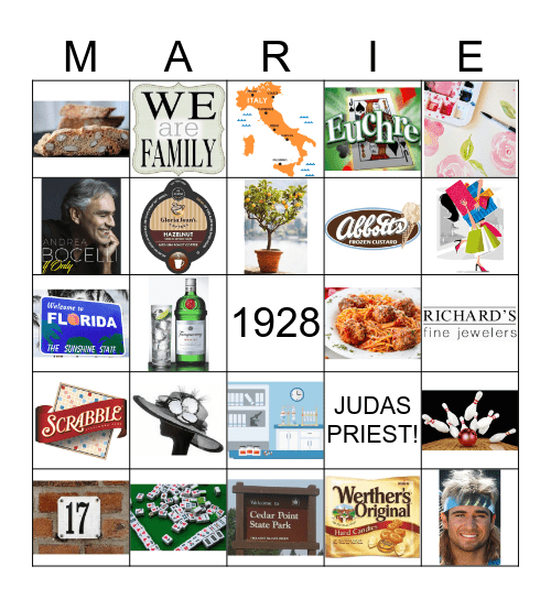 Birthday Bingo! Bingo Card