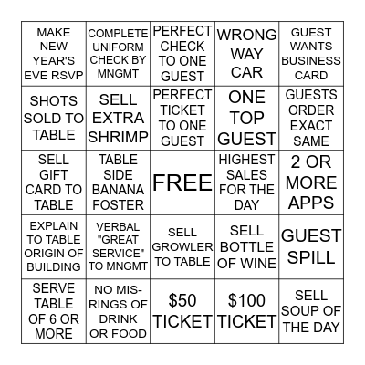 ARBC Bingo Card