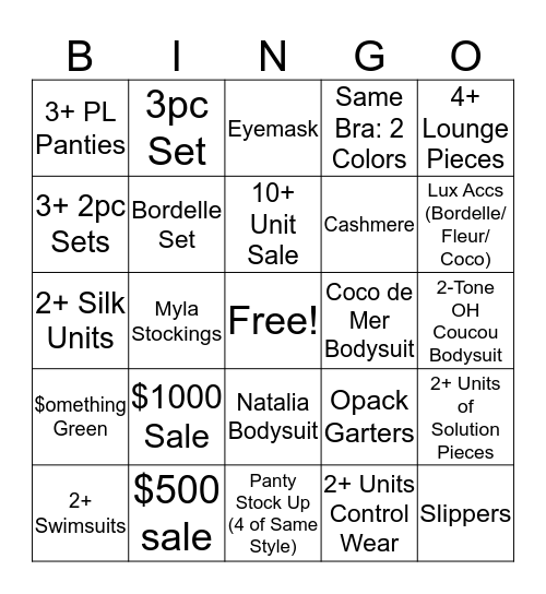 JINGO! Bingo Card