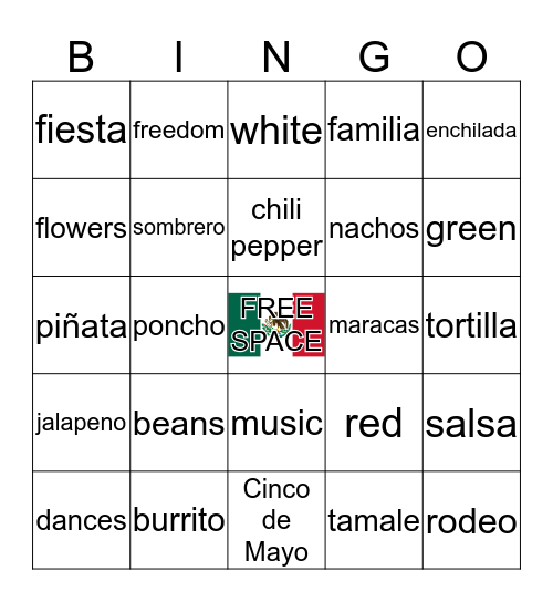 BPA/ EFT's 2018 Mexican BINGO Card