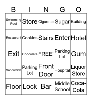 UNIT 7 BINGO Card