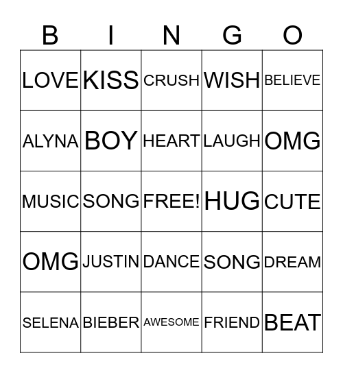 Alyna's Birthday! Bingo Card