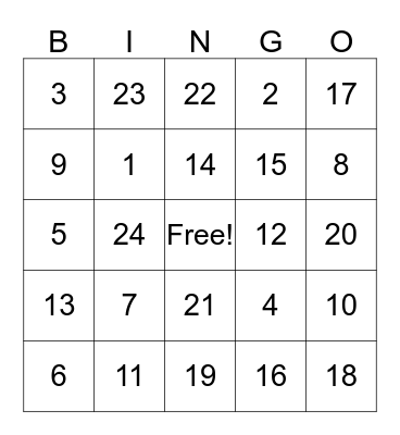 Direct Sales PSU BINGO! Bingo Card