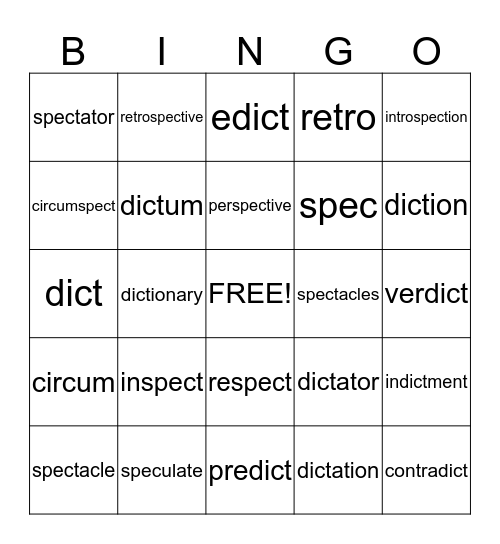 Bingo Card