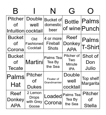 PFC BINGO Card