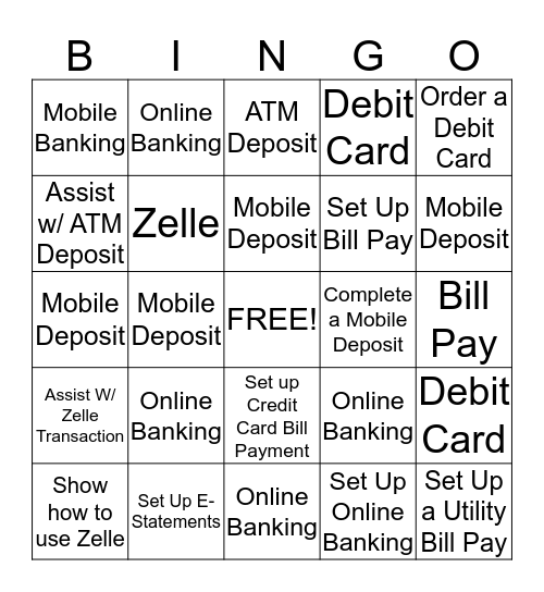 Digital Engagement Bingo Card