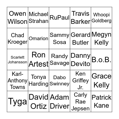 November Birthdays: Vol. 2 Bingo Card