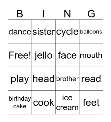 Bingo Card