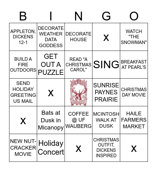2018 HOLIDAY Bingo Card