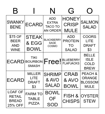 AS MANY TIMES AS YOU CAN Bingo Card