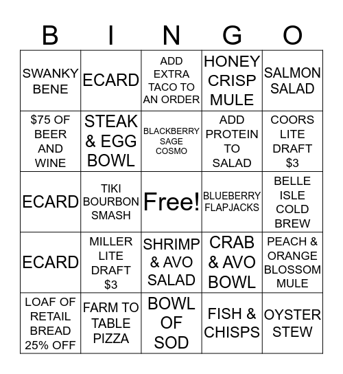 AS MANY TIMES AS YOU CAN Bingo Card