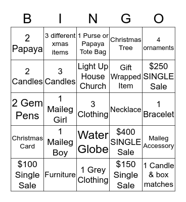 Ruffles n Raspberries BINGO Card