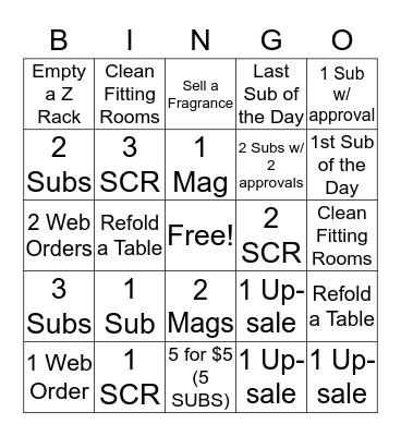 BASTROP BEALLS BINGO Card