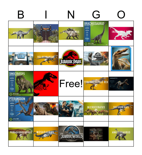 Elisaurus Rex's Birthday Bingo Card