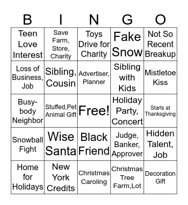 Chad's Bingo Card