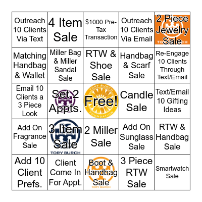 Scottsdale November Bingo Card