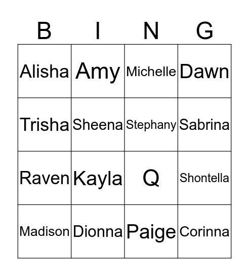 MIBOA Bingo Card
