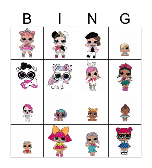 LOL Surprise Bingo Card