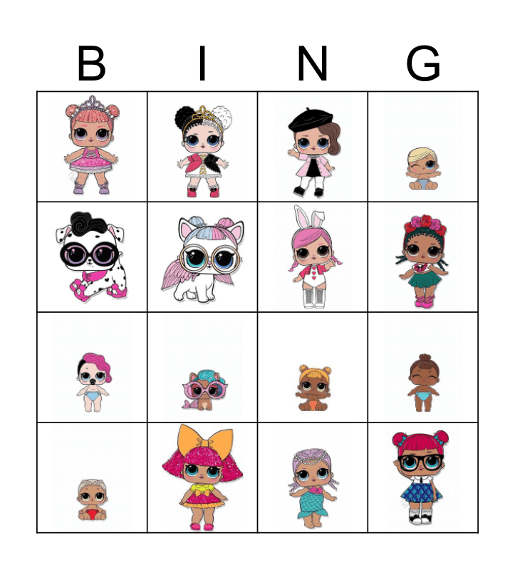 Lol Surprise Bingo Game Printable Bingo Bingo Printable Printable ...