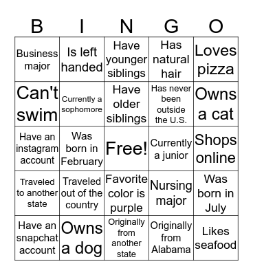 Bingo Card