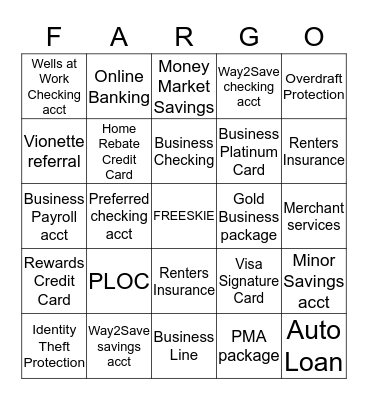 FUN FRIDAY! Bingo Card