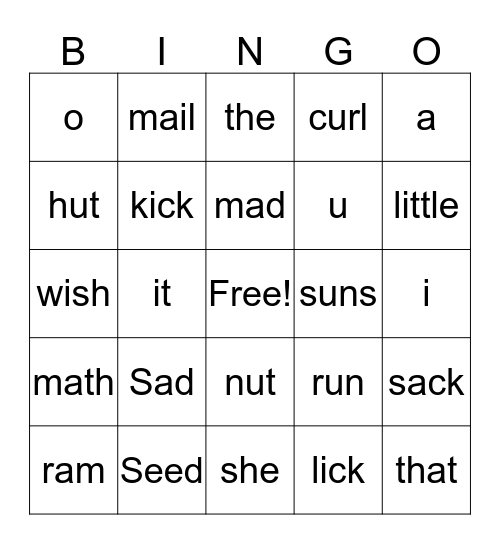 We are Mastering Reading! Bingo Card