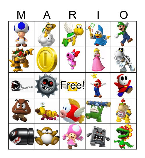 MARIO BINGO Card