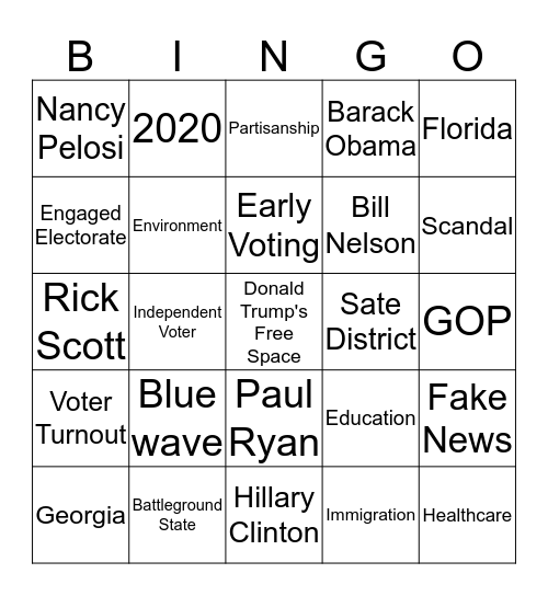 Midterm Bingo Card