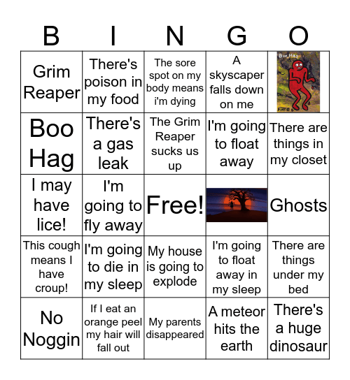 Eve Exposure Bingo 11/5/18 Bingo Card