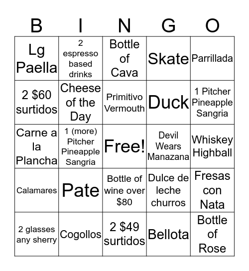 Monday FUNday Bingo! Bingo Card