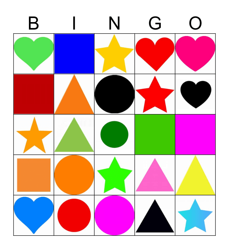 Printable Shape Bingo Cards Free Printable Bingo Cards Images And