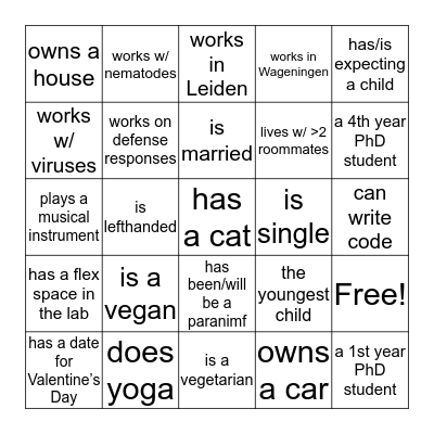 EPS Get2Gether Bingo Card