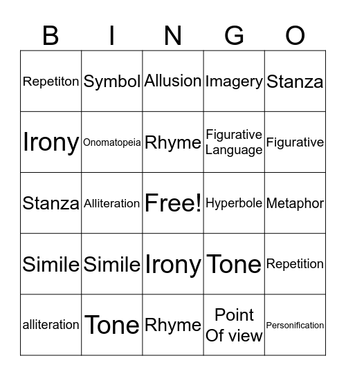 Bingo Card