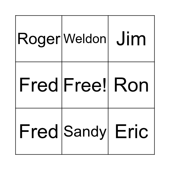 Bingo Card