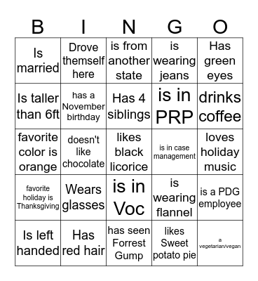 Find Someone Who... Bingo Card