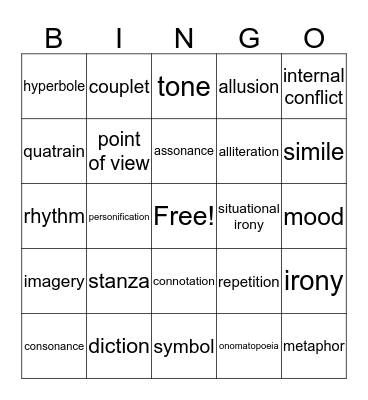 BANJO Bingo Card