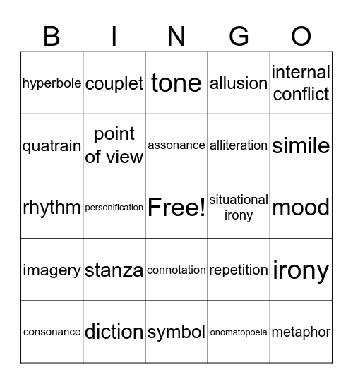 BANJO Bingo Card