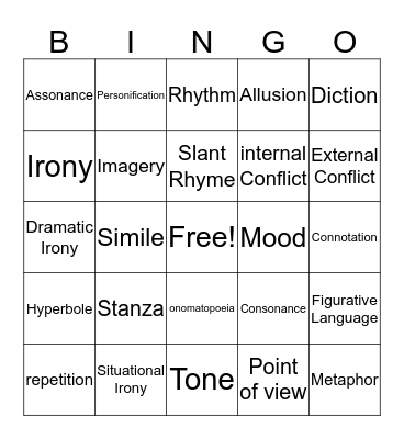 Bingo Cards Bingo Card