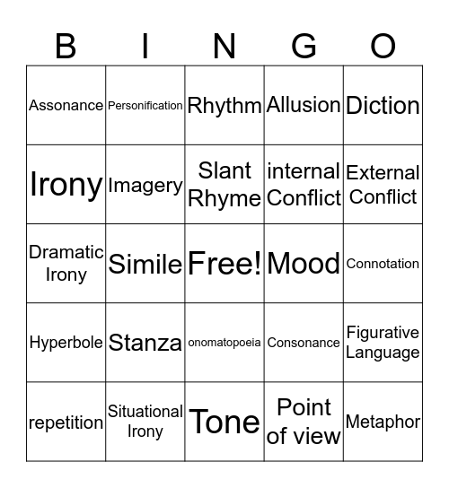 Bingo Cards Bingo Card